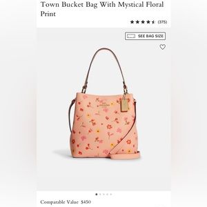 COACH Town Bucket Bag with Mystical Floral Print